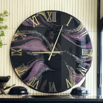Horloge prune 70cm