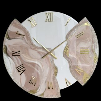 Horloge murale déstructurée, 70cm