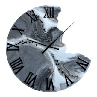 Horloge murale 60cm, effet cassé