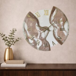 Horloge murale déstructurée, 70cm