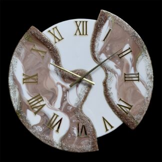 Horloge murale déstructurée, 70cm