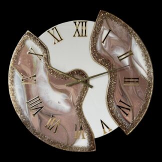 Horloge déstructurée, 70cm